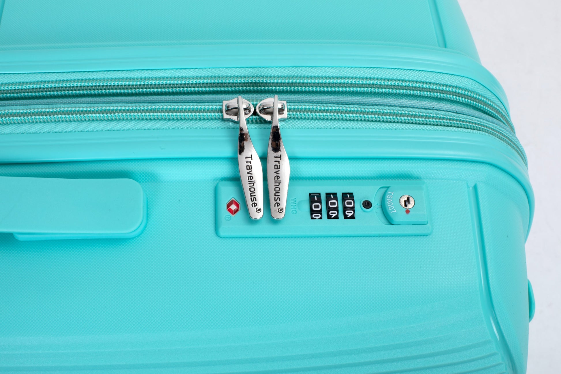 Expandable Hardshell Suitcase Double Spinner Wheels PP Luggage Sets Lightweight Durable 3-Piece Set (20/24/28) , Lake Blue - Korvel