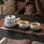 Ensemble de thé de luxe léger Ru Kiln dans une boîte cadeau