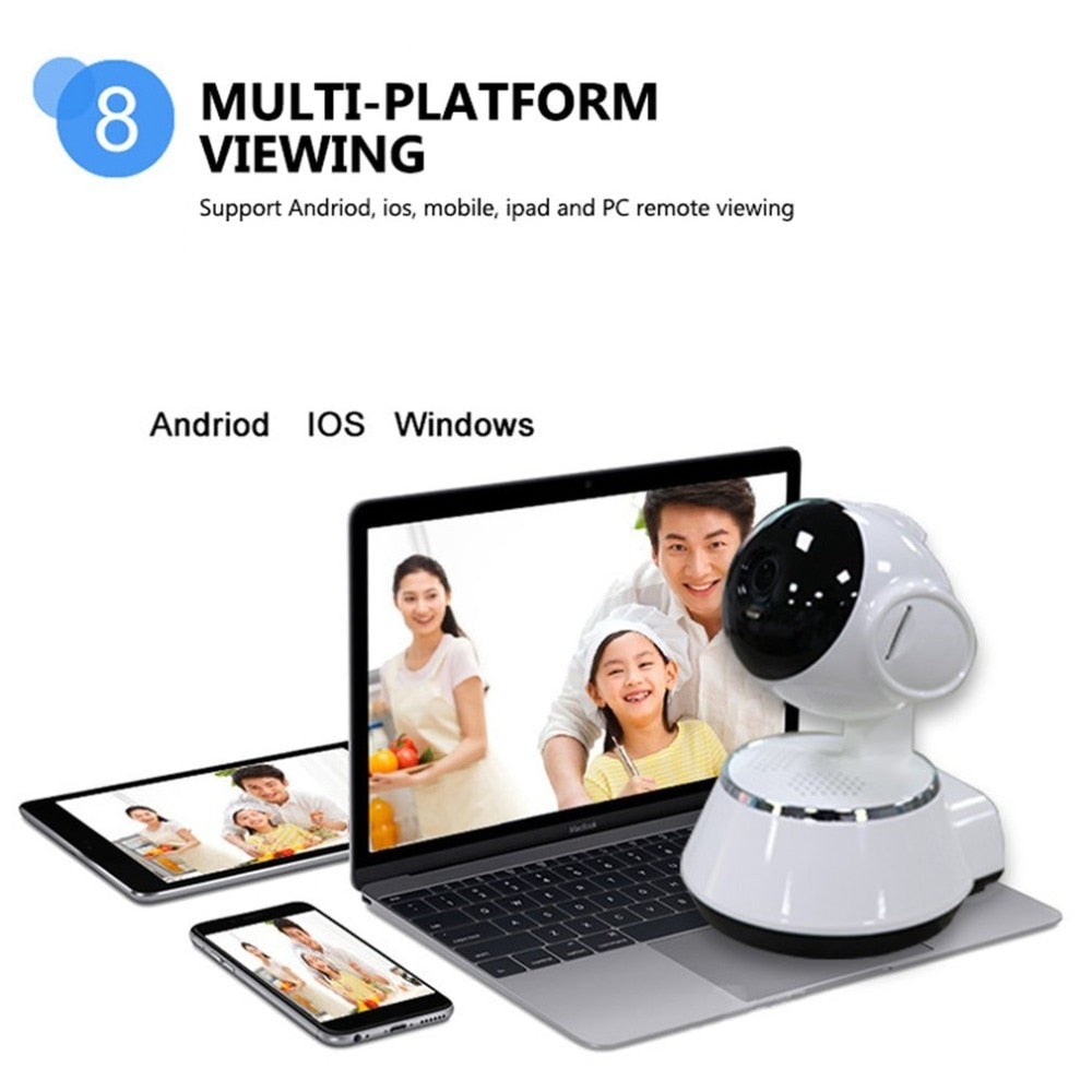 Baby Monitor Portable WiFi IP Camera 720P HD Wireless Smart Baby Camera Audio Video Record Surveillance Home Security Camera - Korvel
