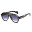 Retro Punk Men Pilot Sunglasses Fashion Rivets Decoration Gradient Eyewear Shades UV400 Women Trending Purple Sun Glasses - Korvel