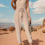 Tied Surplice Sleeveless Jumpsuit - Korvel