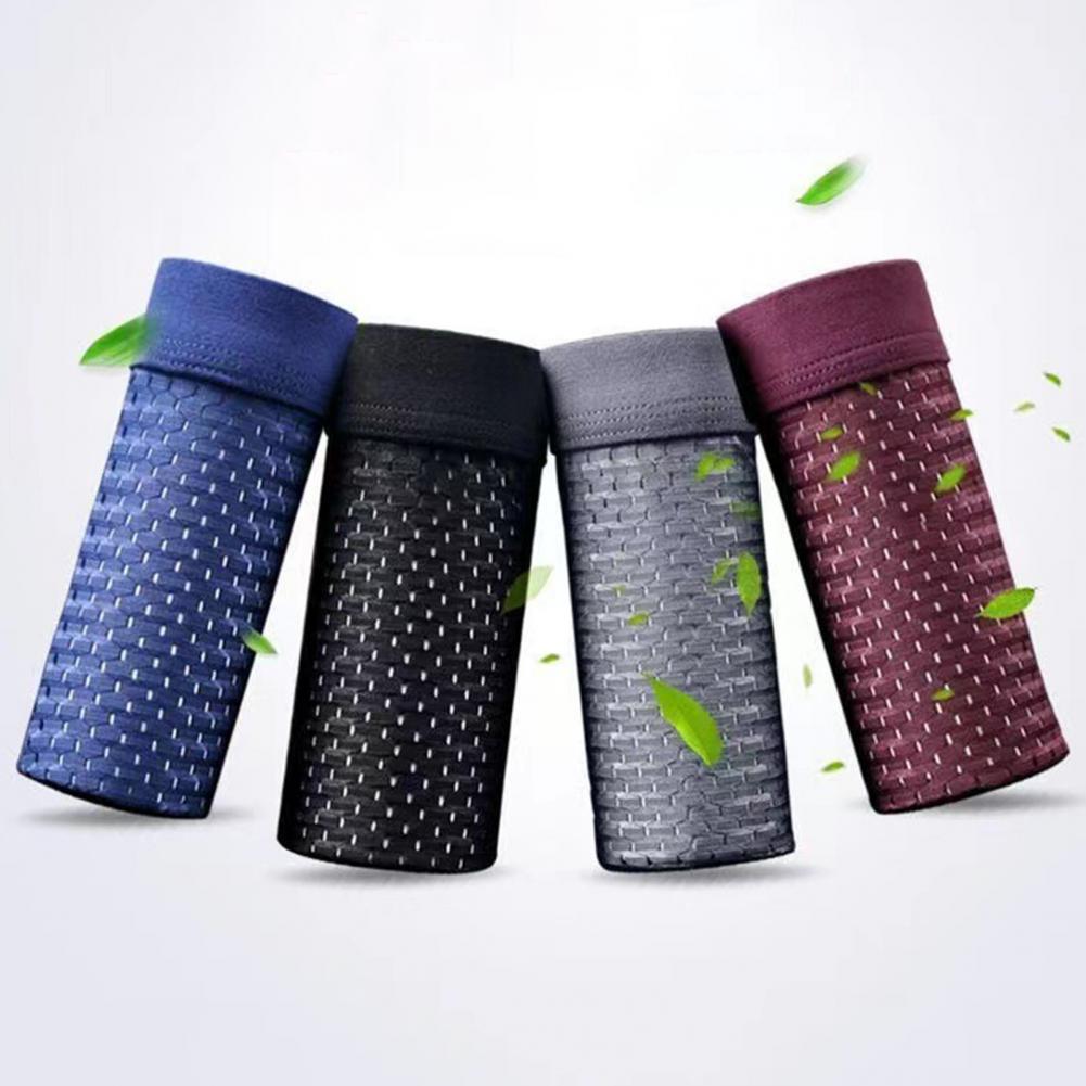 Men's ice silk flat corner pants with breathable mesh thin underwear and men's four corner underwear - Korvel