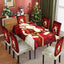 Christmas tablecloth, holiday decoration, elastic chair cover, household dining table, waterproof and dustproof tablecloth, fabric decorative tablecloth - Korvel
