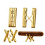 Cigar shelf pure copper gold-plated folding shelf portable cigarette holder simple - Korvel