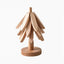 Wooden Christmas Tree Folding Coaster Black Walnut Thick Seat Adiabatic Pad For Kitchen Desktop Decoration Housewarming Gift - Korvel