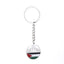 Israel Palestine Map Flag Drip Oil Stainless Steel Keychain Fashion Men's and Women's Stainless Steel Keys - Korvel