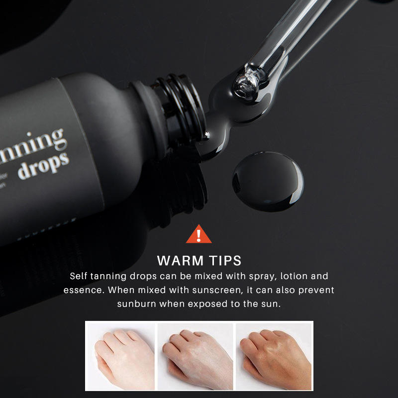 Private Label Manufacturer Cosmetics 30ml Natural Organic Tanning Oil Long Lasting Sun Tanning Drops Oil Self Tanner Tanning Oil - Korvel