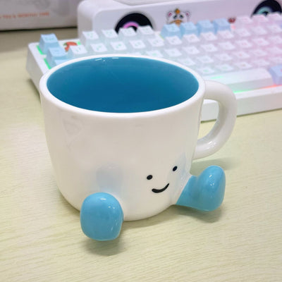 Kawaii Hand-Pinch Feet Ceramic Coffee Cup