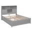 Full Size Platform Bed with Storage Headboard and Charging Station