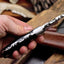 Premium Handcrafted Skinning Knife | 7.2" 1095 Steel Blade & Micarta Grip | Leather Sheath Included - Korvel