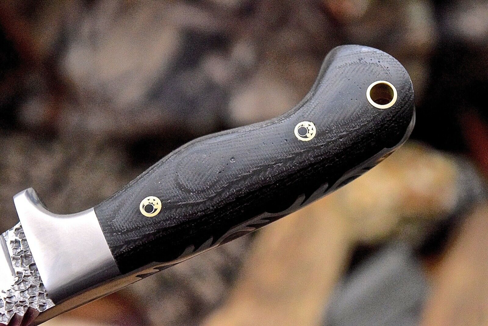 Premium Handcrafted Skinning Knife | 7.2" 1095 Steel Blade & Micarta Grip | Leather Sheath Included - Korvel