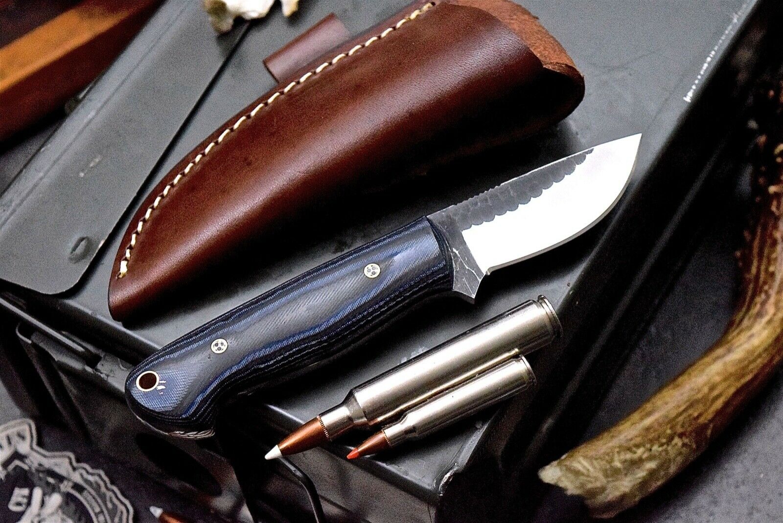 Handcrafted VG10 Stainless Steel Mini Hunter Knife for Camping - Korvel