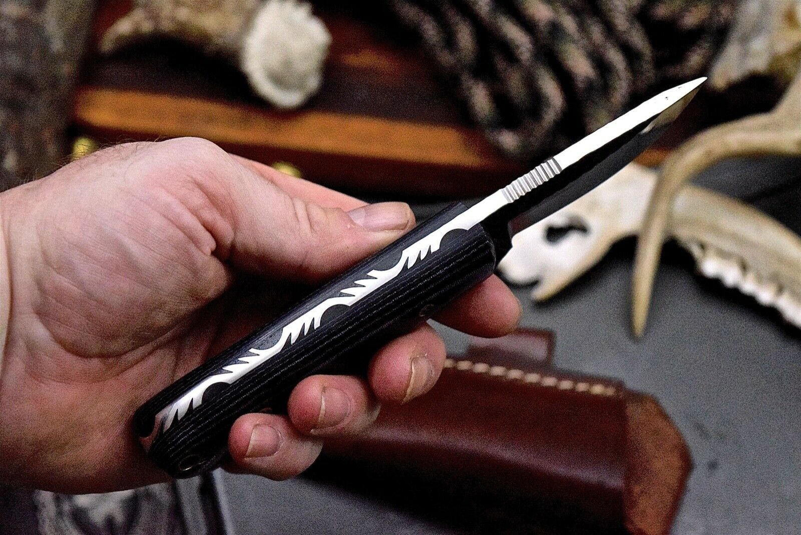 Handcrafted VG10 Stainless Steel Mini Hunter Knife for Camping - Korvel