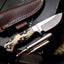 Wolf Paw Hunter VG10 Steel Knife with Artistic Scrimshaw Handle - Korvel