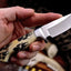 Wolf Paw Hunter VG10 Steel Knife with Artistic Scrimshaw Handle - Korvel