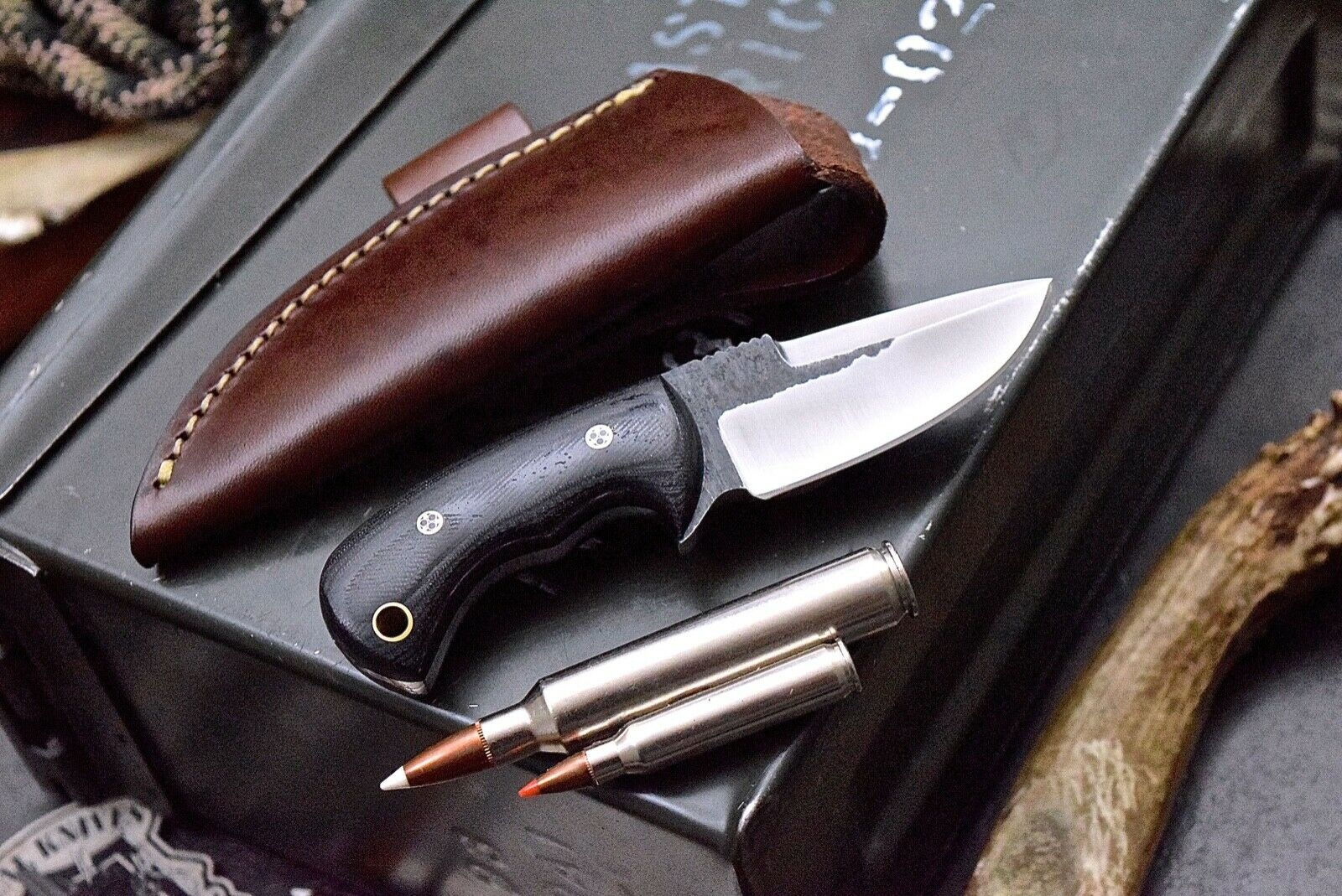 Compact EDC Skinner Knife - VG10 Steel Blade with Micarta G10 Handle - 5.375" Overall Length - Korvel