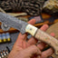 Premium Damascus Steel Hunting and Skinning Knife - Korvel