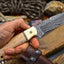 Premium Damascus Steel Hunting and Skinning Knife - Korvel