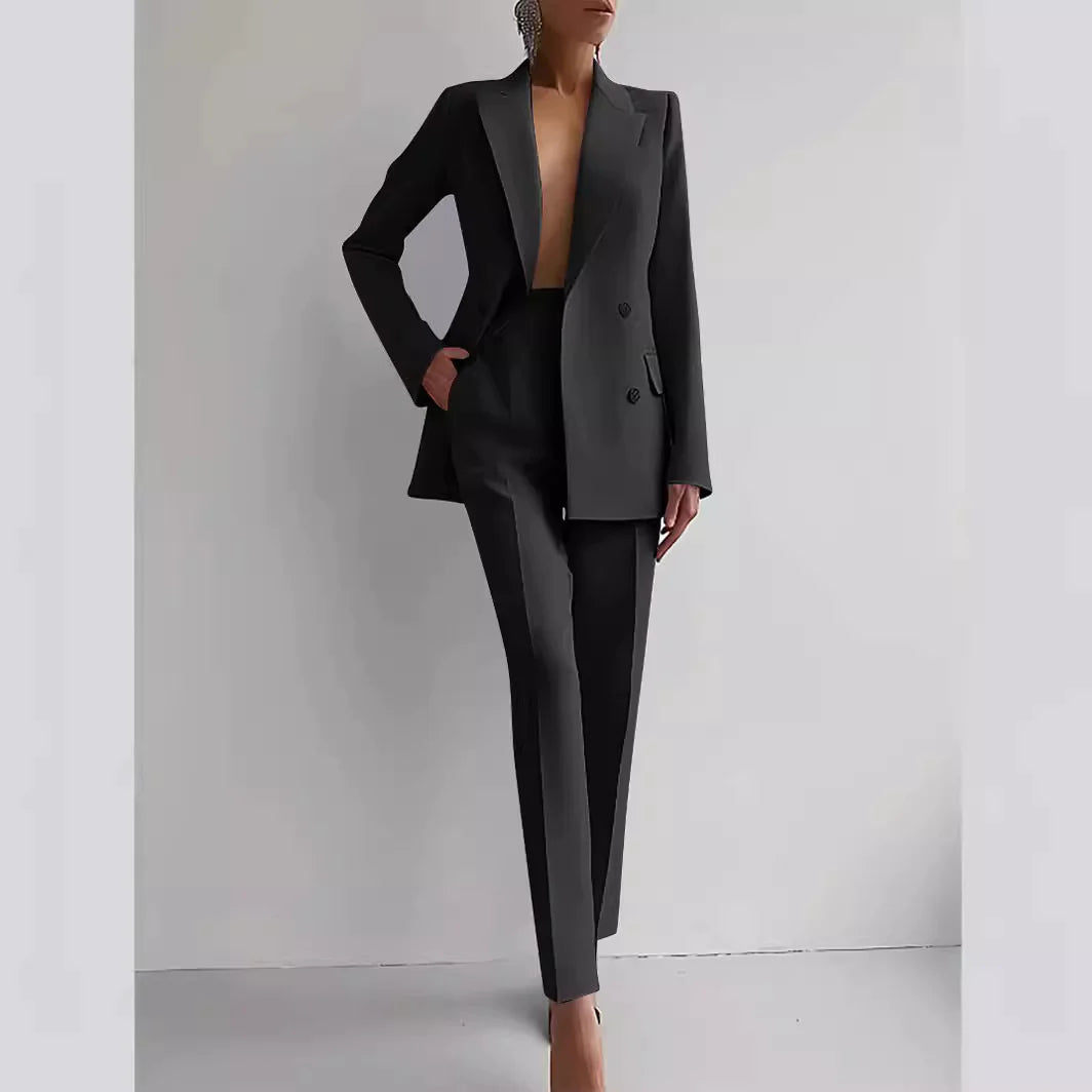 Ensemble de costume d'affaires décontracté pour femmes élégant