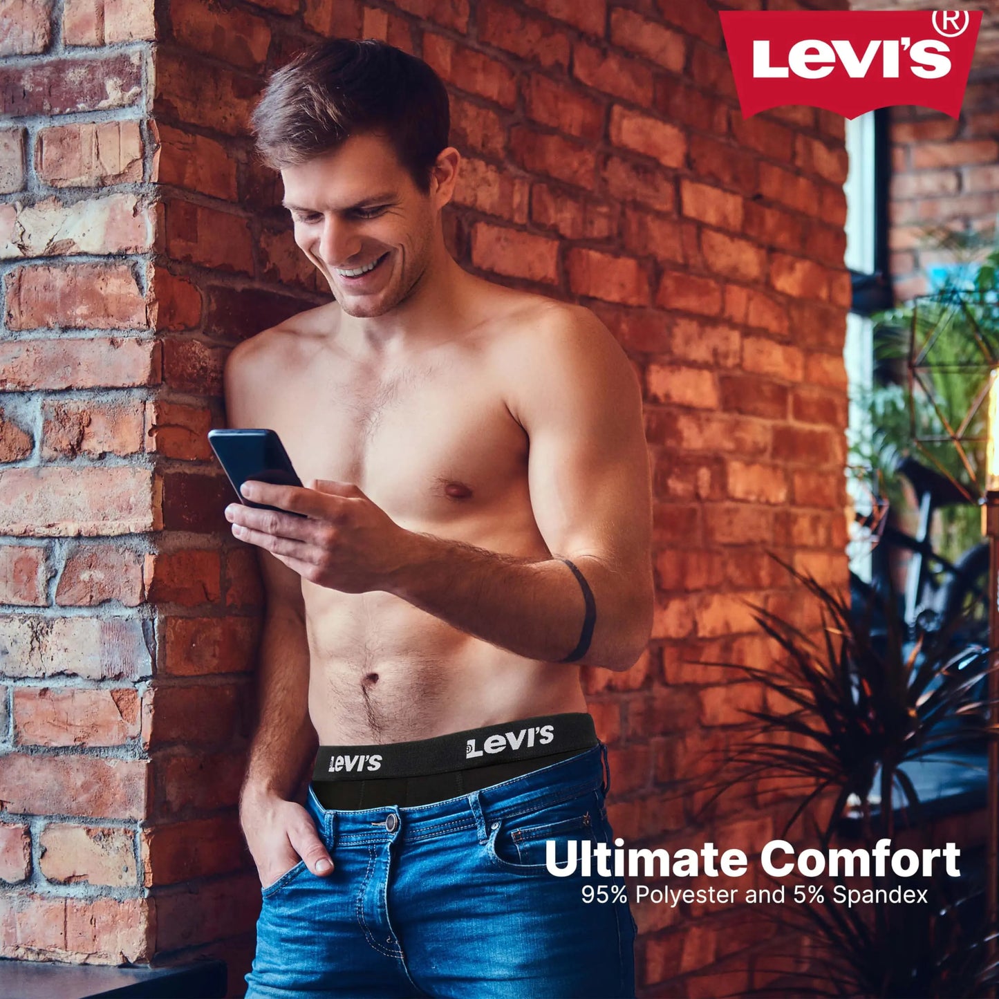 Boxers de Microfibra para Hombre de Levi's - Paquete Ultra Suave de 4