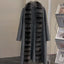 Abrigo de Fleece de Alpaca Lujo con Cuello de Piel de Zorro Desmontable