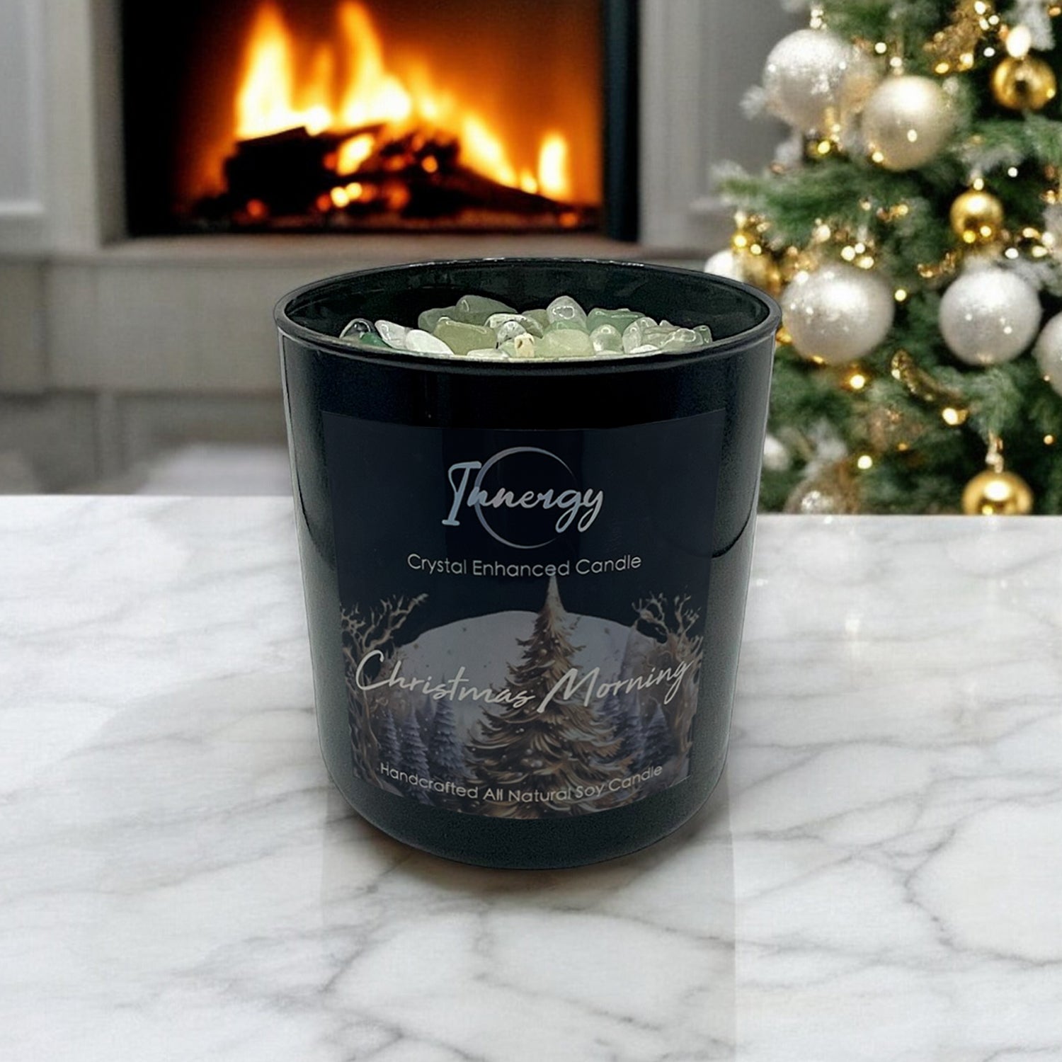 Exclusive Holiday Edition: Christmas Morning Crystal Candle | 9oz Coconut-Soy Blend - Korvel