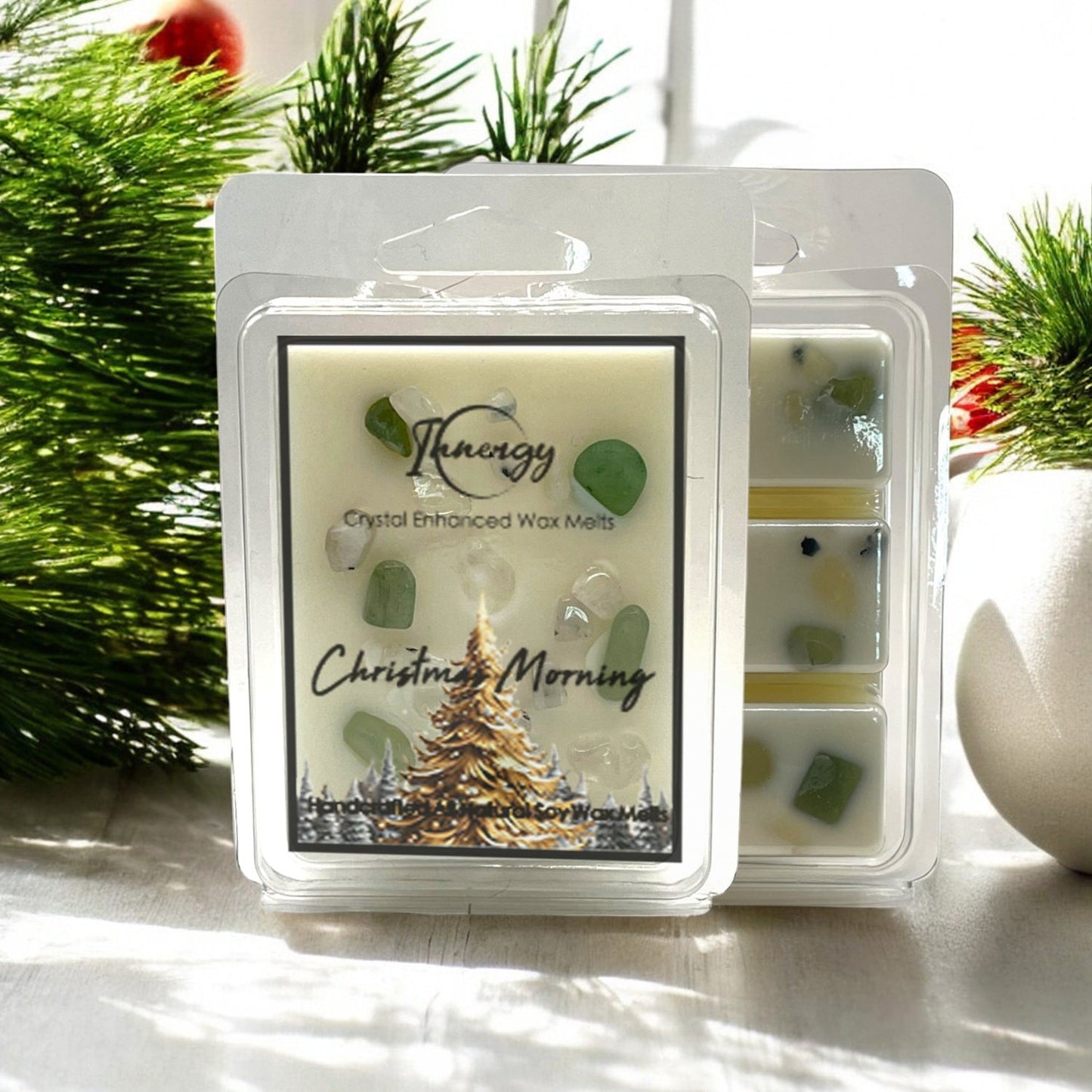 Exclusive Christmas Morning Crystal-Infused Coconut-Soy Wax Melts - Korvel