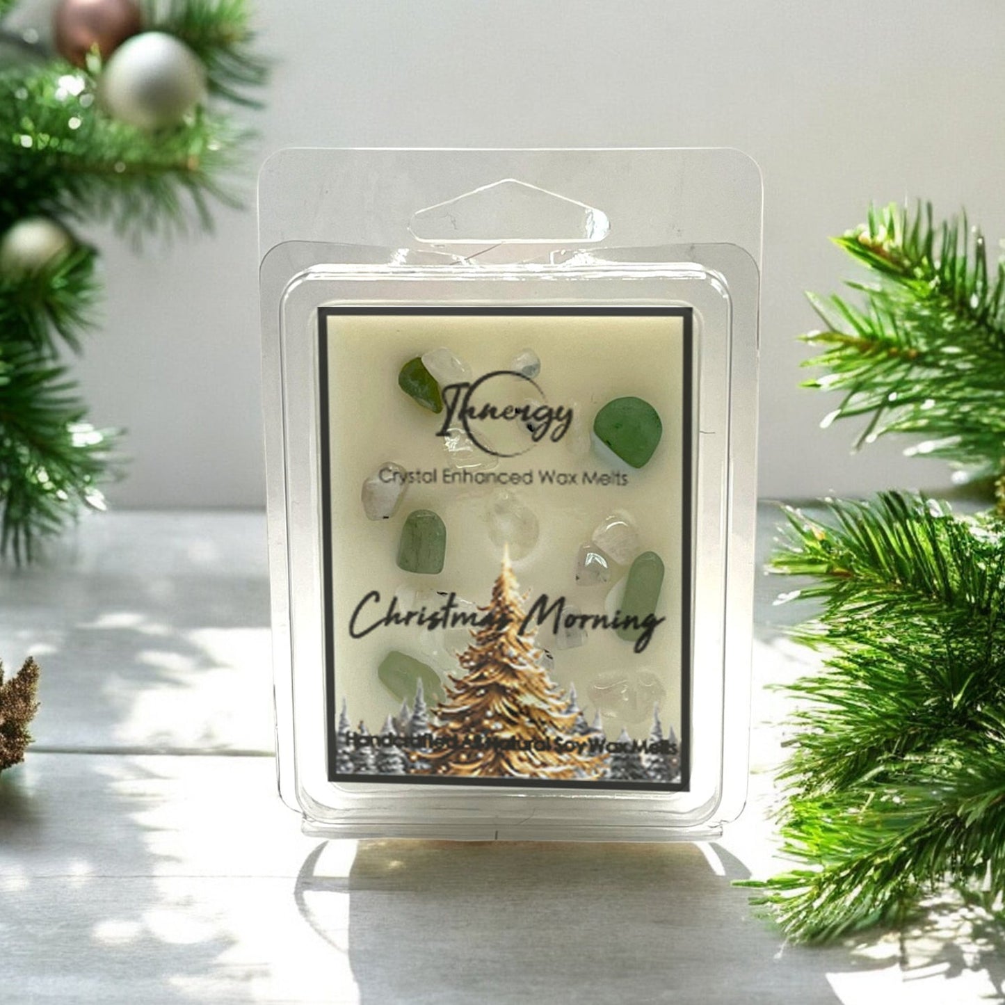 Exclusive Christmas Morning Crystal-Infused Coconut-Soy Wax Melts - Korvel