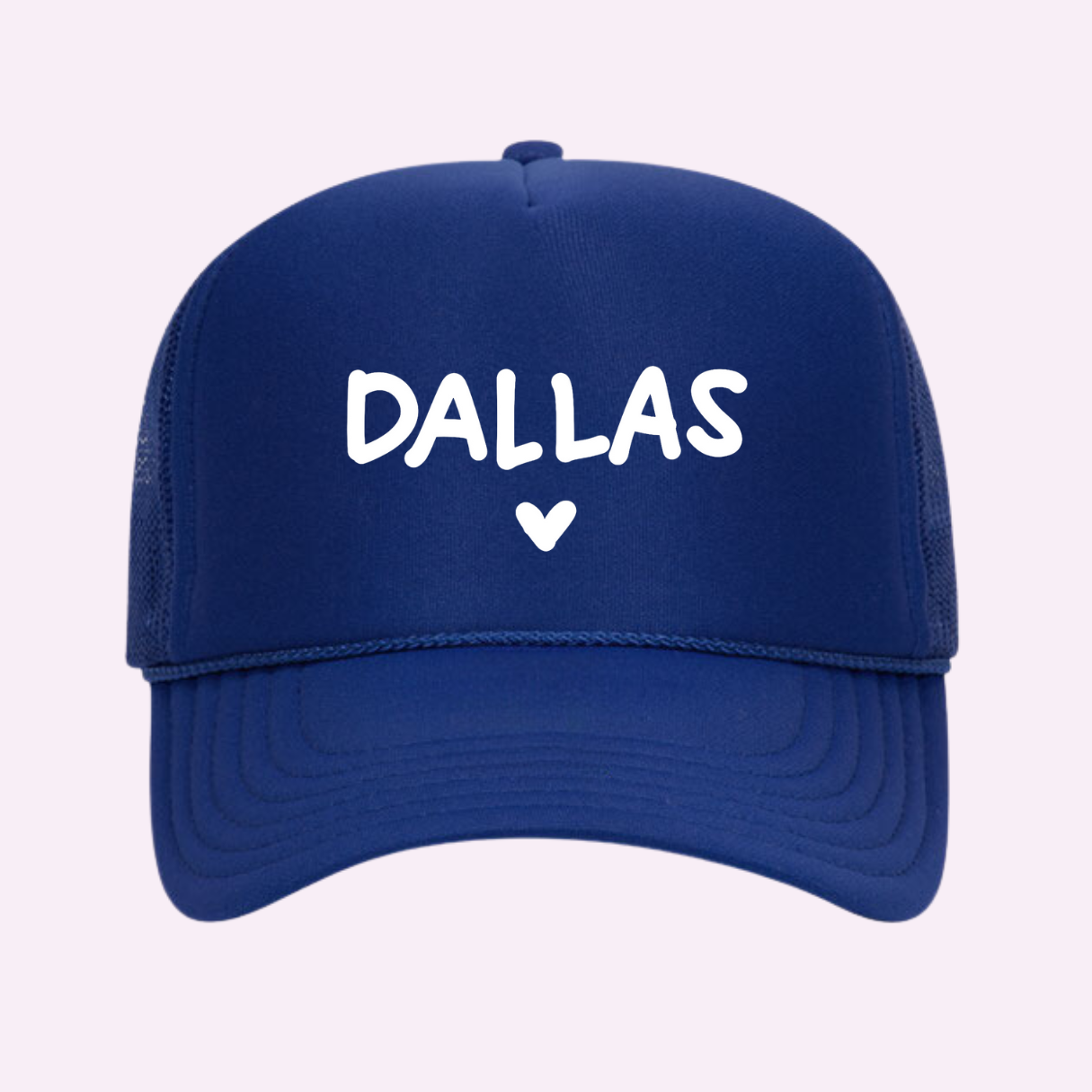 Casquette Trucker Imprimée I Love Dallas