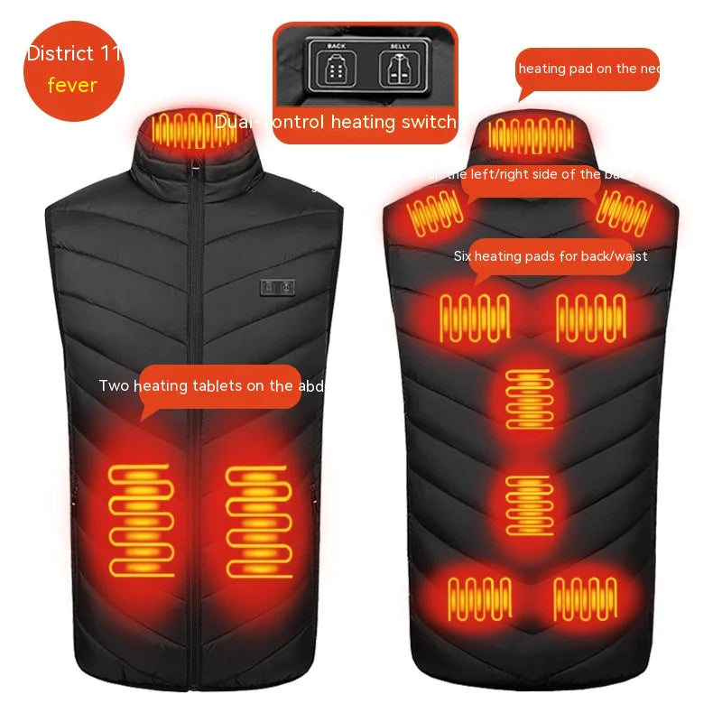 Gilet Électrique Intelligent Auto-Chauffant USB