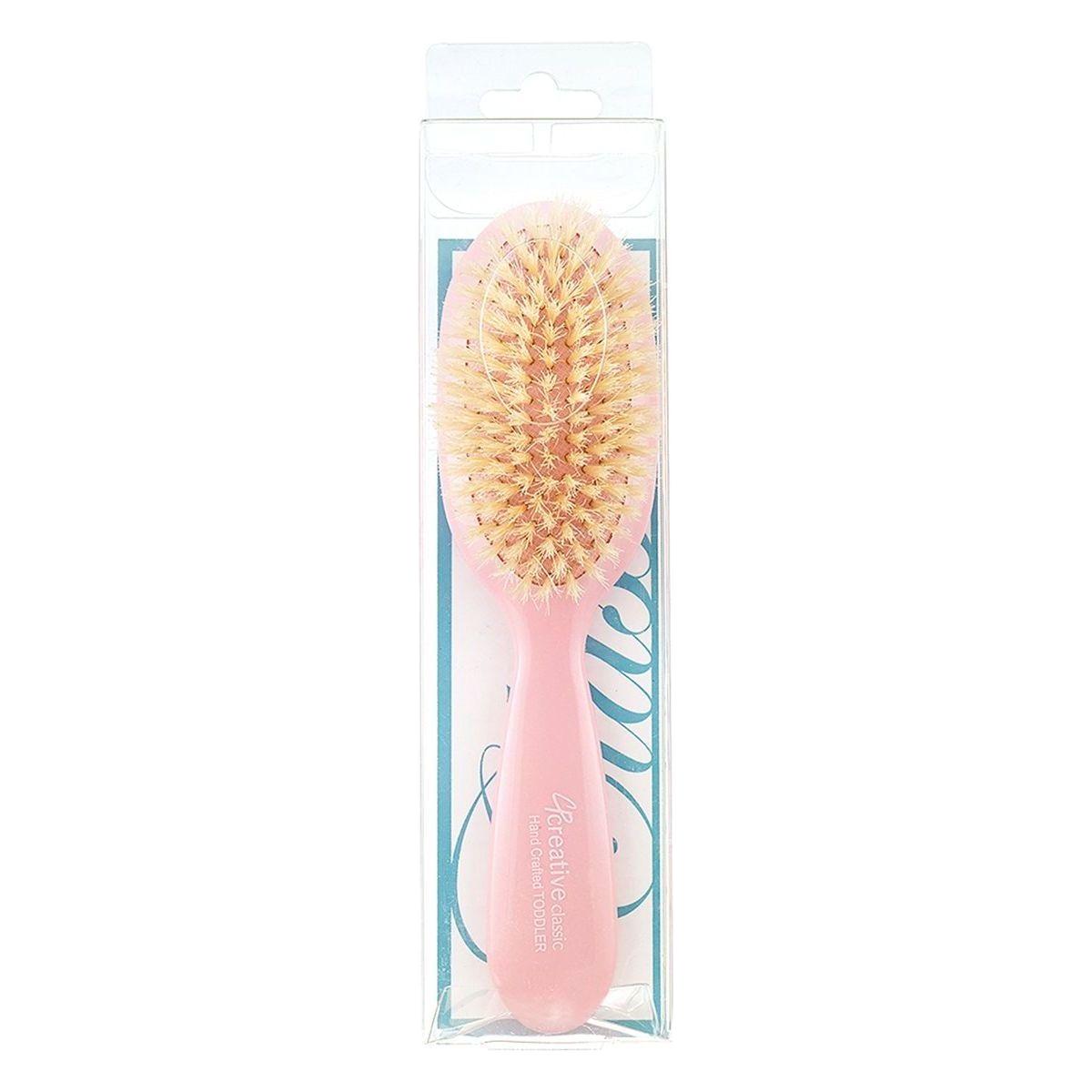 Cepillo de pelo clásico de cerdas de jabalí suave para bebés y niños pequeños