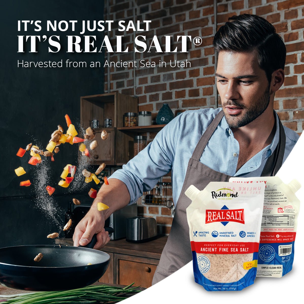 Redmond Real Salt, Fine Ground - Pure Mineral Richness - Korvel
