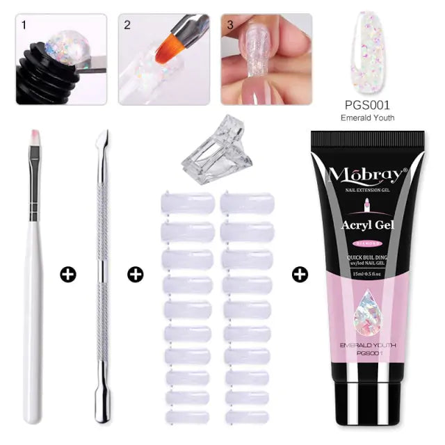 Premium Poly Nail Gel Set for Stunning Nail Art