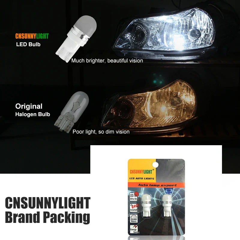 2pcs T10 W5W Bombillas LED para Automóvil - Solución de Iluminación Premium