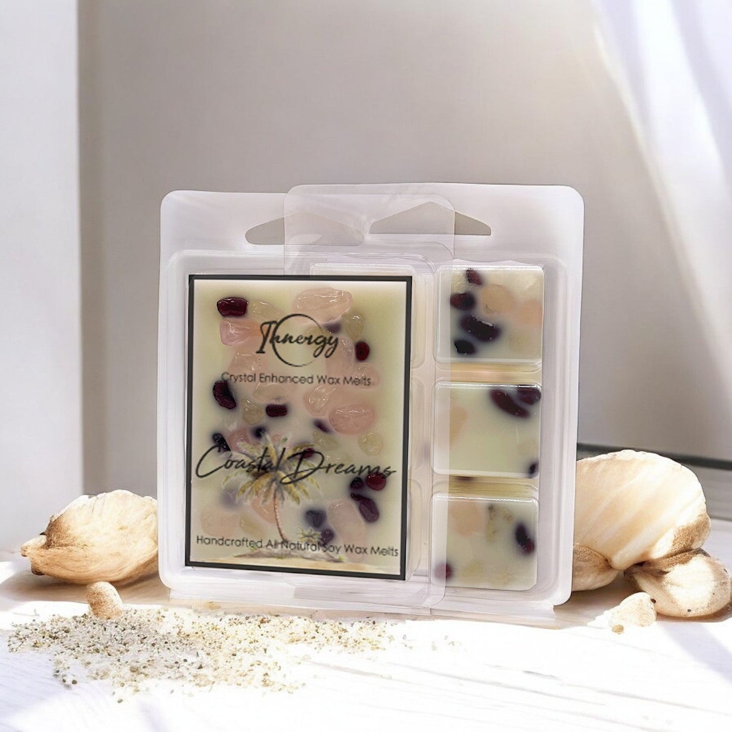 Ocean Bliss Crystal-Infused Premium Coconut-Soy Wax Melts - Korvel