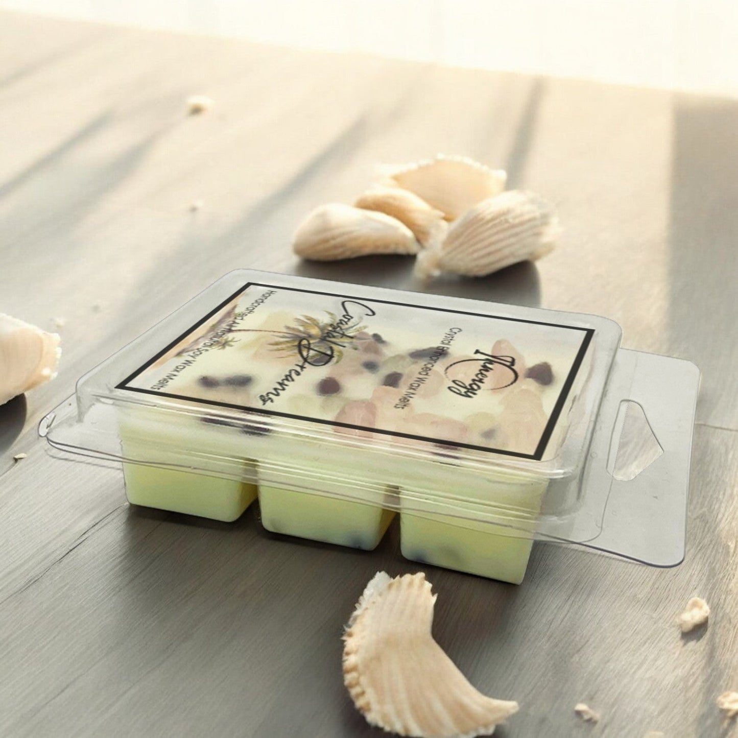 Ocean Bliss Crystal-Infused Premium Coconut-Soy Wax Melts - Korvel