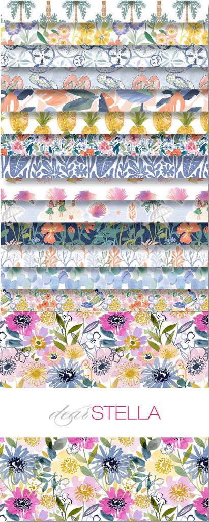 Packs carrés Aloha 10" - 42 couleurs vives