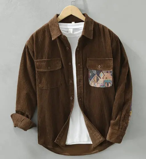 Camisa de Manga Larga Retro Estilo Japonés
