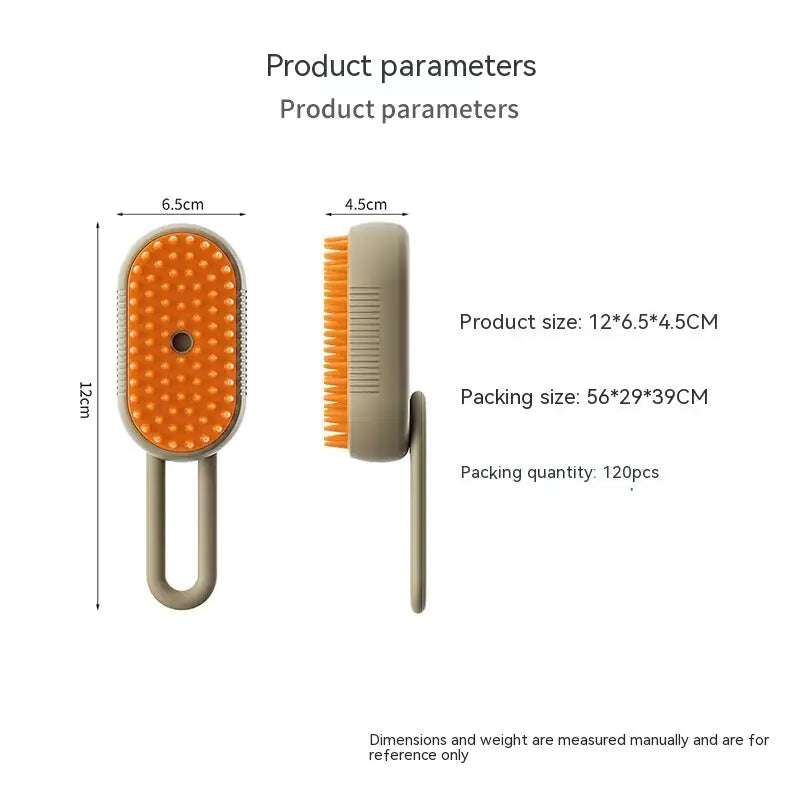 3-in-1 Electric Pet Grooming Brush with Spray Function