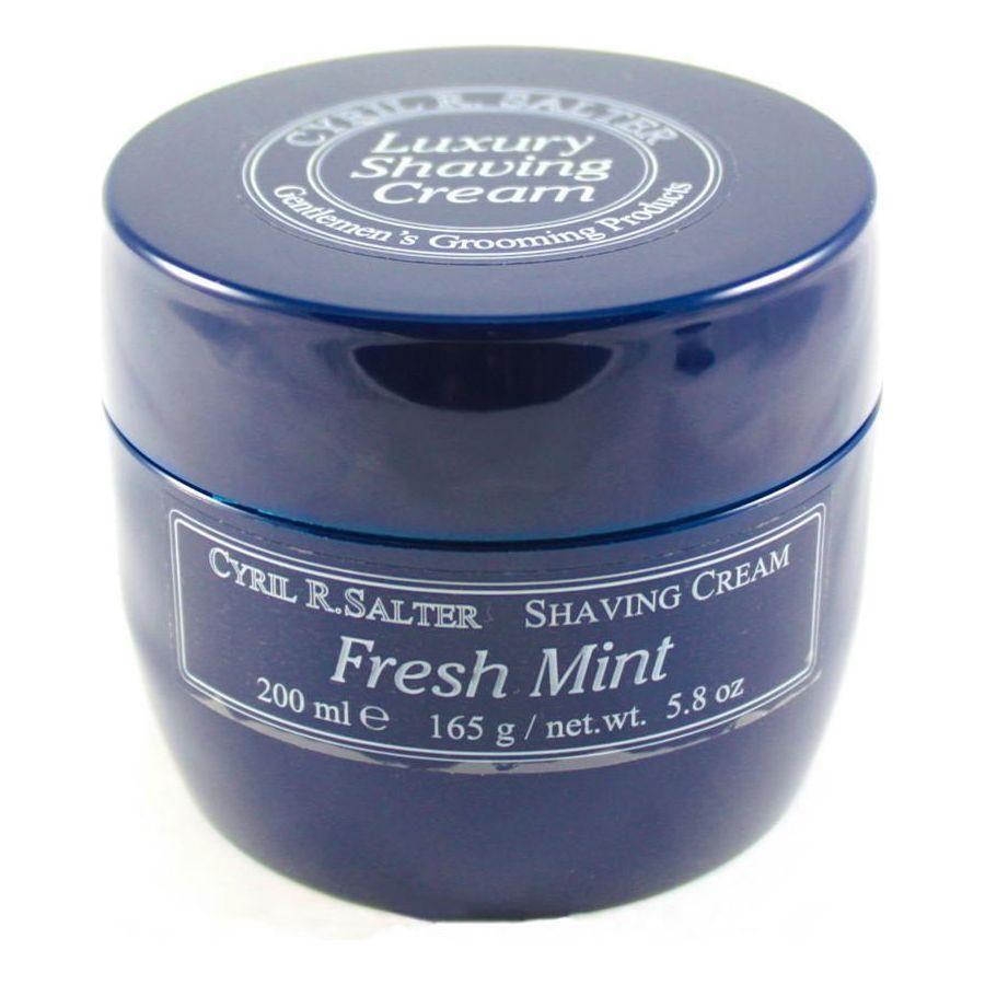 Crème à raser de luxe à la menthe fraîche Cyril R. Salter 5,8 oz