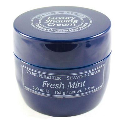 Cyril R. Salter Fresh Mint Luxury Shaving Cream 5.8 Oz