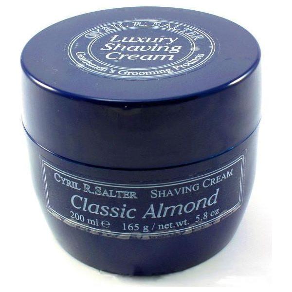 Crema de Afeitar de Lujo Clásica de Almendra Cyril R. Salter 5.8 Oz