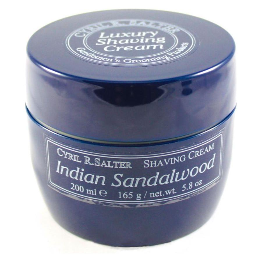Crème à raser de luxe en bois de santal indien Cyril R. Salter 5,8 oz