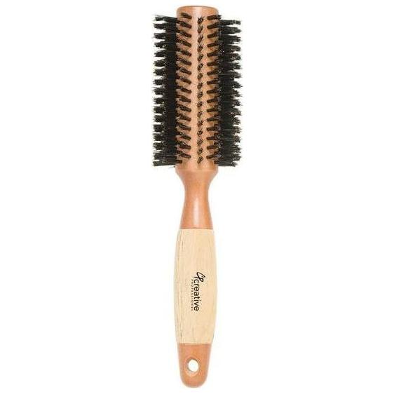 Brosse ronde en poils de sanglier écologique