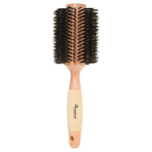 Brosse ronde en poils de sanglier écologique