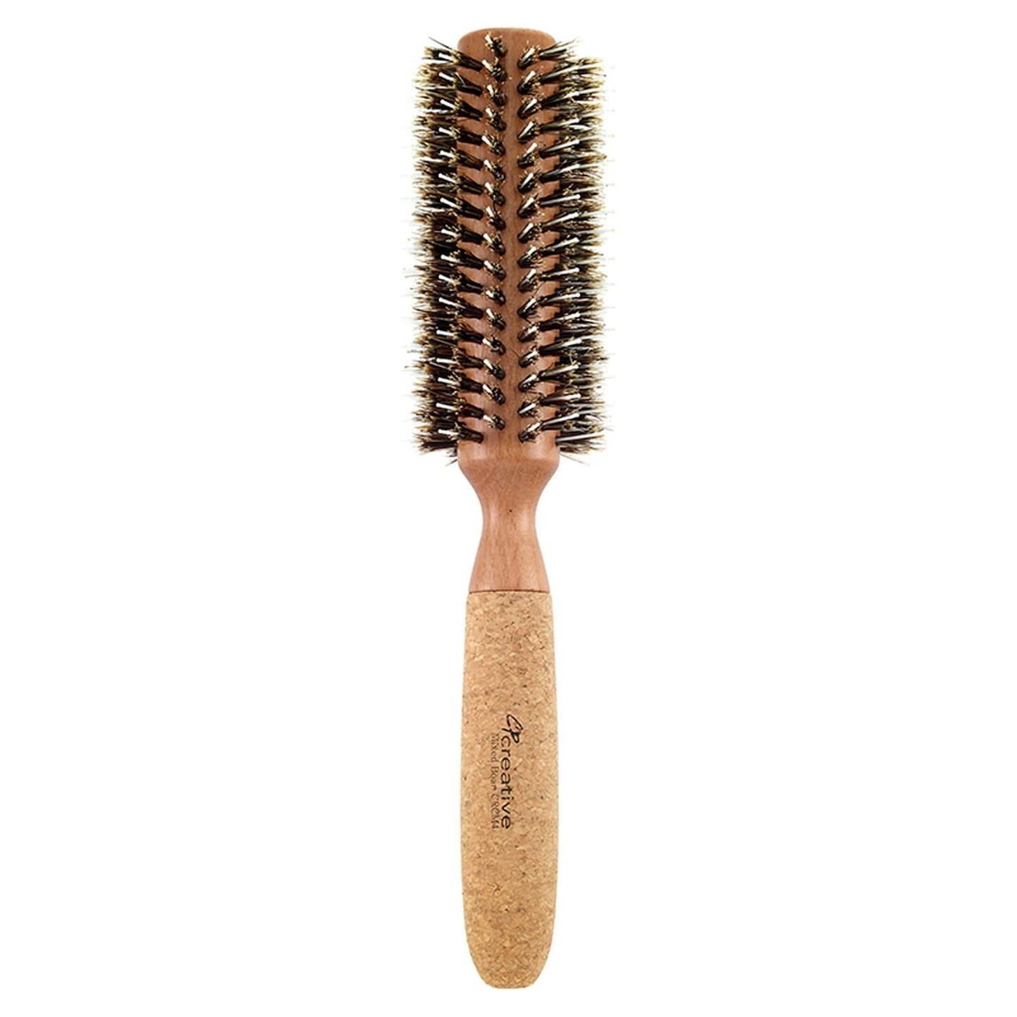 Brosse ronde en bois de bouleau et liège écologique