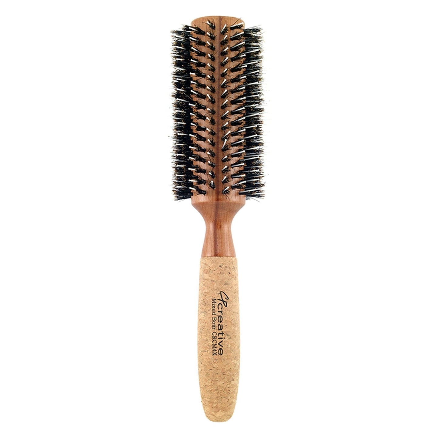 Brosse ronde en bois de bouleau et liège écologique