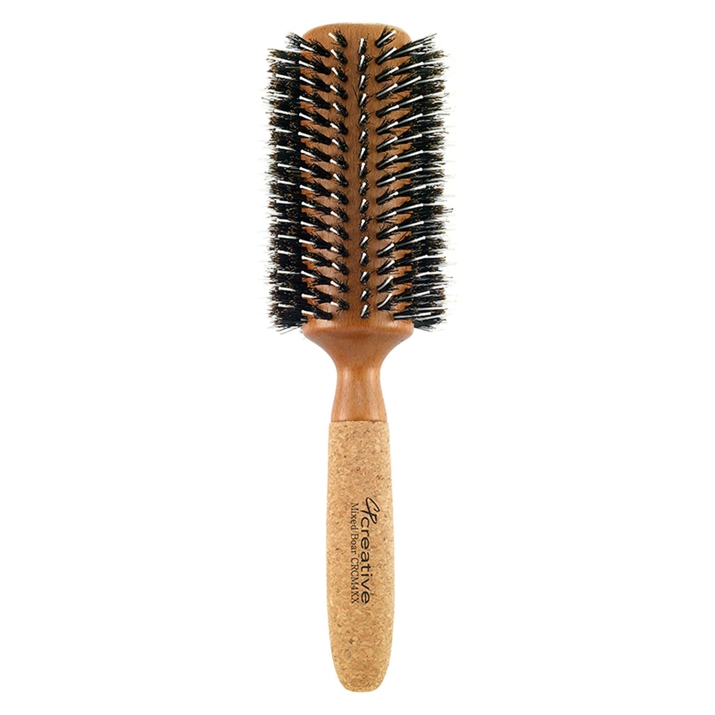 Brosse ronde en bois de bouleau et liège écologique