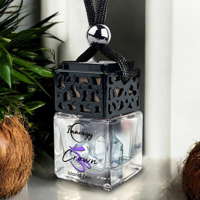 Crown Chakra Aromatherapy Car Diffuser with Crystal Infusion - 8ml - Korvel