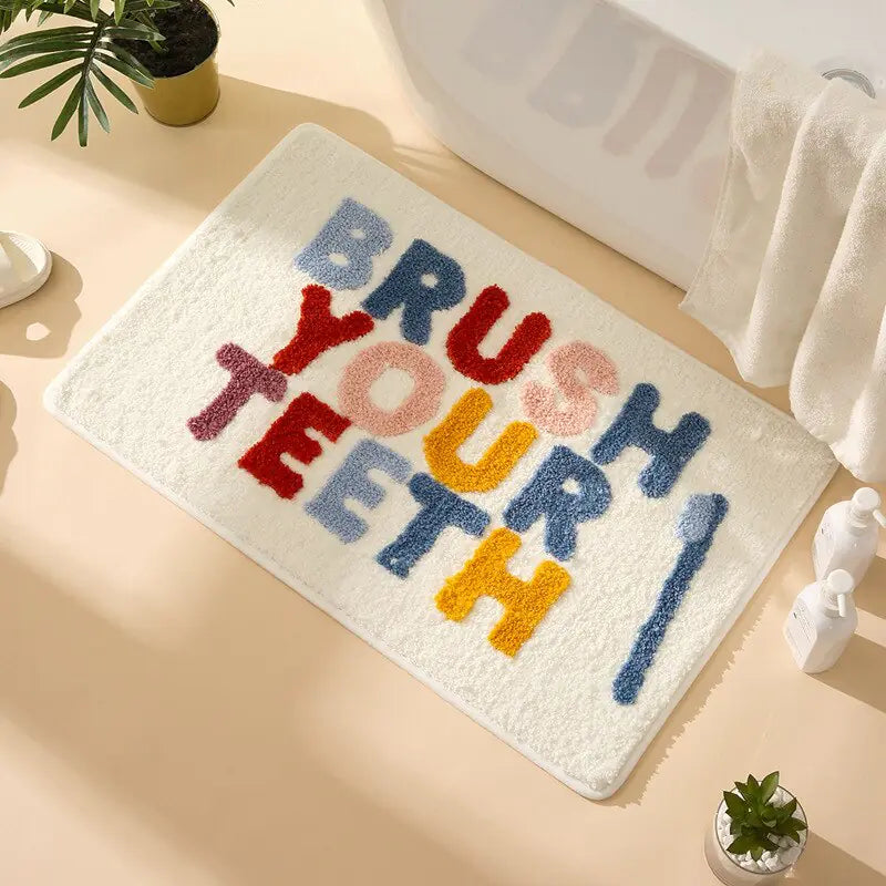 Alfombra de baño antideslizante suave y absorbente de lujo Inyahome